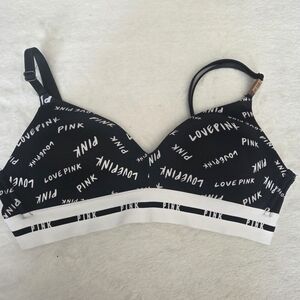 Victoria's‎ Secret Pink Bra 32B Allover Print Wireless Lined